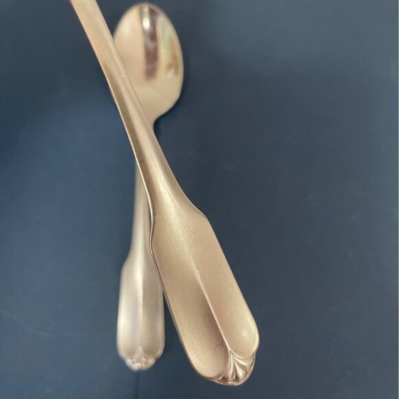 Wm Rogers Oneida Gloria Montclair Dinner Spoons Teaspoon Set 2 Deluxe Stainless - Picture 1 of 6
